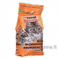SUPER BENEK UNIVERSAL Kačių kraikas Bentonito smėlis Natūralus 5 l