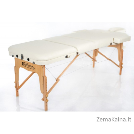 Sulankstomas masažo stalas Restpro Vip 3/Cream + DOVANA aliejaus buteliukas su laikikliu