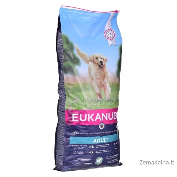 Šunų maistas Eukanuba Large Breed Lamb Rice 12 kg