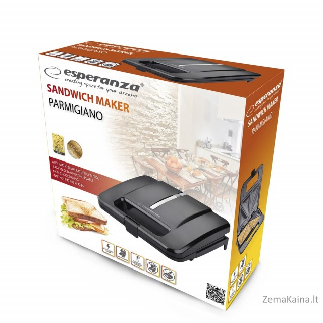 Sumuštinių keptuvė Esperanza Parmigiano EKT010, 1000 W 3