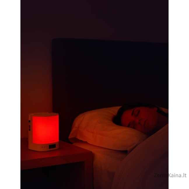 Šviesos žadintuvas su eterinių aliejaus garintuvu ir radija Lanaform Wake Up Scents 3in1 4