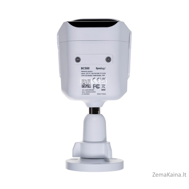 Synology BC500 apsaugos stebėjimo kamera Bullet (shape) IP apsaugos kamera Vidaus ir lauko 2880 x 1620 pikseliai Siena 5