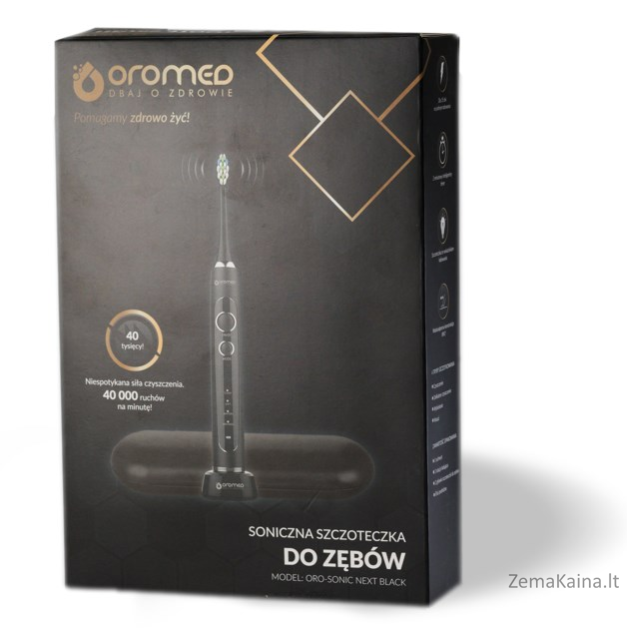 Szczoteczka soniczna OROMED ORO SONIC NEXT BLACK 10