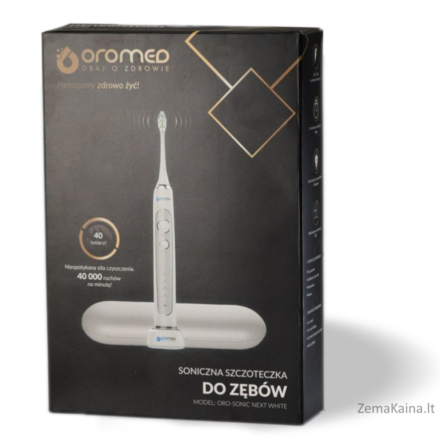 Szczoteczka soniczna OROMED ORO SONIC NEXT WHITE 8