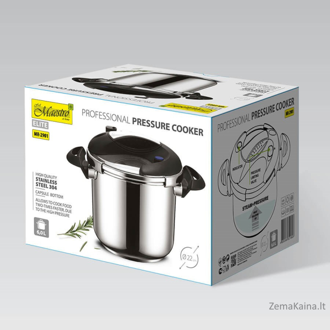 Szybkowar 22 cm 6,0L MAESTRO MR-2901 3