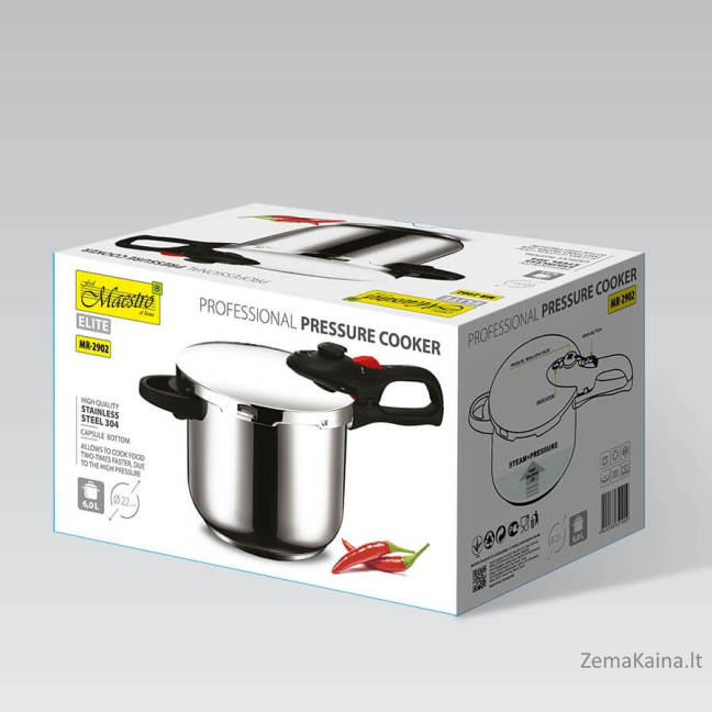 Szybkowar 22 cm 6,0L MAESTRO MR-2902 3