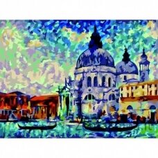 Tapymas pagal skaičius Colourful Venice 40x50 cm C040