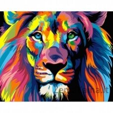 Tapymas pagal skaičius Lion 40x50 cm H014