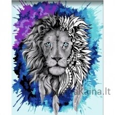 Tapymas pagal skaičius Watercolor lion 40x50 cm R024