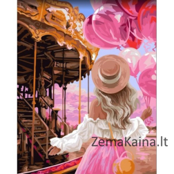 Tapymas pagal skaičius Fabulous merry-go-round 40x50 cm J057
