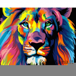 Tapymas pagal skaičius Lion 40x50 cm H014