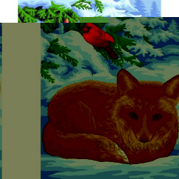 Tapymas pagal skaičius Little Fox 40x50 cm L024