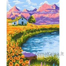 Tapymas pagal skaičius Pink Sunset A087 40 x 50