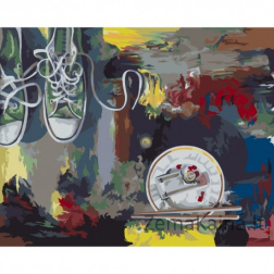 Tapymas pagal skaičius Teenager's breakfast 40x50 cm W001