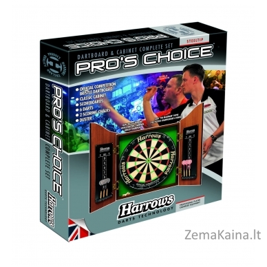 TAIKINIO RINKINYS HARROWS PRO'S CHOICE COMPLETE DARTS SET 1