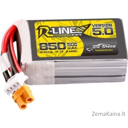 Tattu Tattu R-Line 5.0 versija 850mAh 3S 11.1V 150C XT30U-F