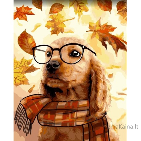 Tapymas pagal skaičius Dog scientist 40x50 cm H153