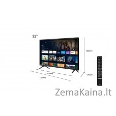 TCL S52 Series S5200 81,3 cm (32") HD Smart TV „Wi-Fi“ Juoda 270 cd/m²