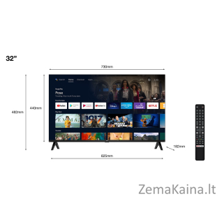 TCL S54 Series 32S5400AF TV 81.3 cm (32") Full HD Smart TV Wi-Fi Black