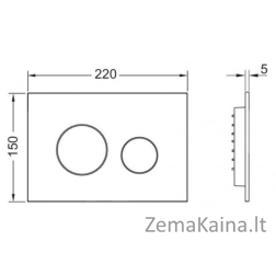 TECEloop dviguba plokštelė 9240925 juoda matinė