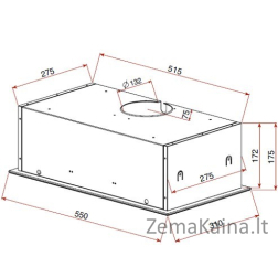 Teka GFG 2 WHITE 388 m³/h Montuojama pagal Balta