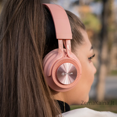Tellur Feel Bluetooth Over-ear Headphones Pink 5