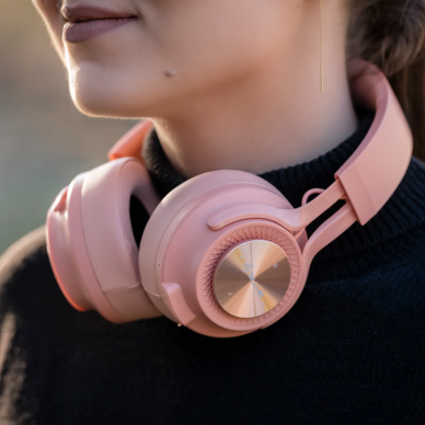 Tellur Feel Bluetooth Over-ear Headphones Pink 7