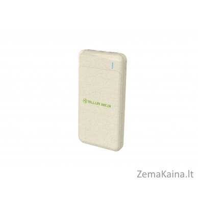 Tellur PD103 Green Power Bank 10000mAh, 2xQC3.0 + PD 18W cream
