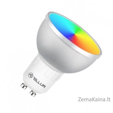 Tellur WiFi LED Smart Bulb GU10, 5W, white/warm/RGB, dimmer