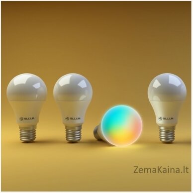 Tellur WiFi Smart Bulb E27 white/warm/RGB, dimmer 2