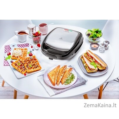 Tefal SW341D12 sandwich maker 700 W Black,Stainless steel 1