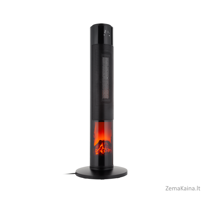 Teesa TSA8051  PTC 1000/2000W koloninis ventiliatoriaus šildytuvas su židinio imitacijos funkcija (nuotolinis valdymas)