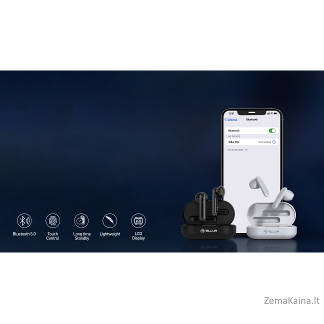 Tellur Flip True Wireless Earphones white 2