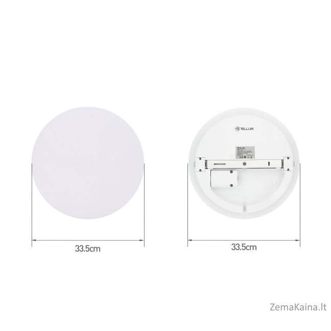 Tellur Smart WiFi Ceiling Light, RGB 24W, Round, White 4