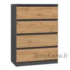 Topeshop M4 ANTRACYT/ARTISAN chest of drawers