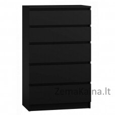 Topeshop M5 CZERŃ chest of drawers