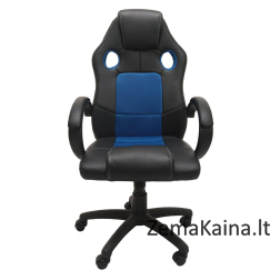 Topeshop FOTEL ENZO NIEB-CZAR biuro kėdė Paminkštinta sėdynė Paminkštinta nugaros atrama