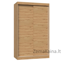 Topeshop IGA 120 ART B KPL miegamojo drabužių / sieninė spinta 7 spintos 2 durys Ąžuolas Drabužinė