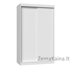 Topeshop IGA 120 BIEL B KPL miegamojo drabužių / sieninė spinta 7 spintos 2 durys Balta Drabužinė