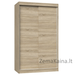 Topeshop IGA 120 SON B KPL miegamojo drabužių / sieninė spinta 7 spintos 2 durys Sonomos ąžuolas Drabužinė