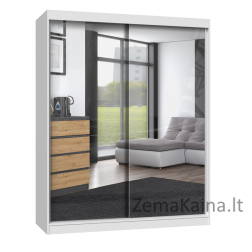 Topeshop IGA 160 BIEL A KPL miegamojo drabužių / sieninė spinta 7 spintos 2 durys Balta Drabužinė