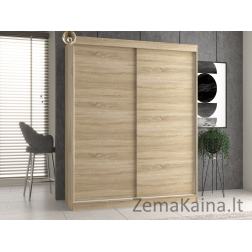 Topeshop IGA 160 SON B KPL miegamojo drabužių / sieninė spinta 7 spintos 2 durys Sonomos ąžuolas Drabužinė