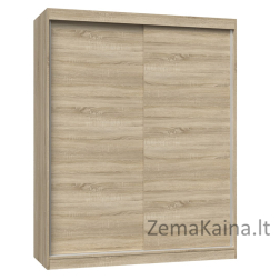 Topeshop IGA 160 SON B KPL miegamojo drabužių / sieninė spinta 7 spintos 2 durys Sonomos ąžuolas Drabužinė