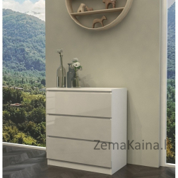 Topeshop M3 BIEL POŁYSK komoda