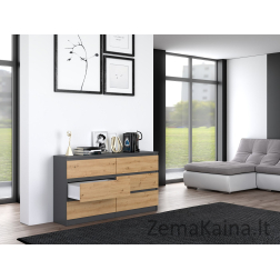 Topeshop M6 140 ANT/ART KPL komoda