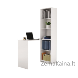 Topeshop R50 BIEL Z BIURKIEM kompiuterio stalas Balta