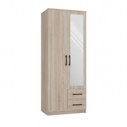 Topeshop ROMANA 80 SON L miegamojo drabužių / sieninė spinta 5 spintos 2 durys Ąžuolas Drabužinė