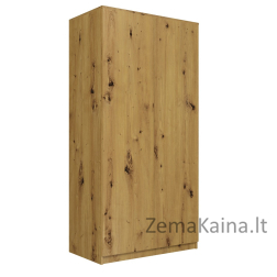 Topeshop SD-90 ART KPL miegamojo drabužių / sieninė spinta 7 spintos 2 durys Ąžuolas Drabužinė