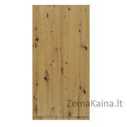 Topeshop SD-90 ART KPL miegamojo drabužių / sieninė spinta 7 spintos 2 durys Ąžuolas Drabužinė