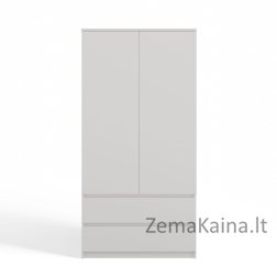 Topeshop SZAFA MALWA B miegamojo drabužių / sieninė spinta 5 spintos 2 durys Balta Drabužinė